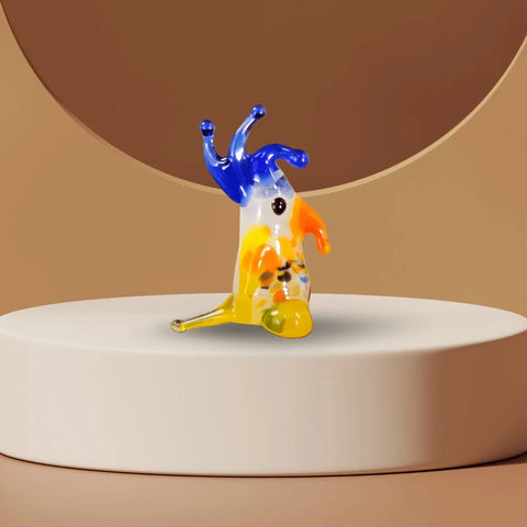 Parakeet Figurine, Mini Glass Murano Quality Lampworking Glass Figurine, Hand Made In Ukraine, A Great Addition To Your Collection
