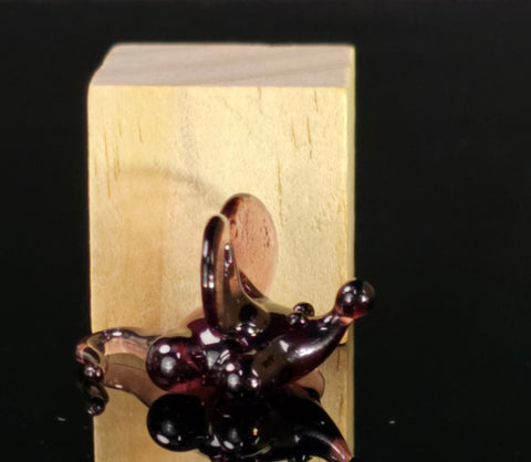 Purple Mouse Figurine, Mini Glass Murano Quality Lampworking Glass Figurine, Hand Made In Ukraine, A Great Addition To Your Collection