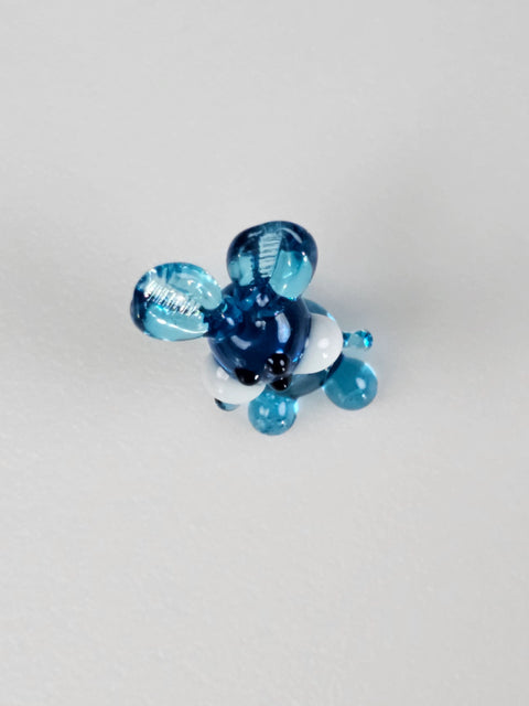 Light Blue Rabbit Figurine, Mini Glass Murano Quality Lampworking Glass Figurine, Hand Made In Ukraine, A Great Addition To Your Collection
