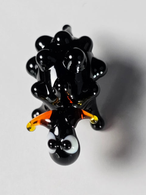 Black Sheep Figurine, Mini Glass Murano Quality Lampworking Glass Figurine, Hand Made In Ukraine, A Great Addition To Your Collection