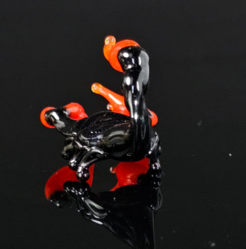 Scorpion Figurine, Mini Glass Murano Quality Lampworking Glass Figurine, Hand Made In Ukraine, A Great Addition To Your Collection