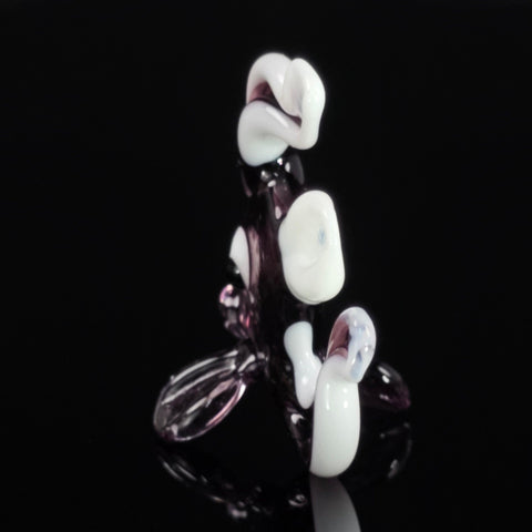 Purple Fish Figurine, Mini Glass Murano Quality Lampworking Glass Figurine, Hand Made In Ukraine, A Great Addition To Your Collection