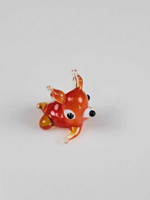 Deer Figurine, Mini Glass Murano Quality Lampworking Glass Figurine, Hand Made In Ukraine, A Great Addition To Your Collection