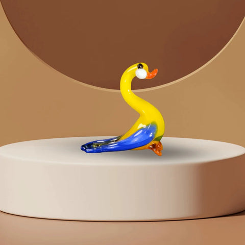 Goose Figurine, Mini Glass Murano Quality Lampworking Glass Figurine, Hand Made In Ukraine, A Great Addition To Your Collection