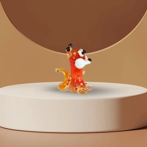 Squirrel Figurine, Mini Glass Murano Quality Lampworking Glass Figurine, Hand Made In Ukraine, A Great Addition To Your Collection