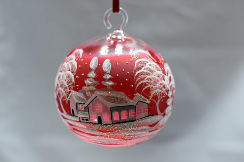 Red Terrarium Glass Candle Holder