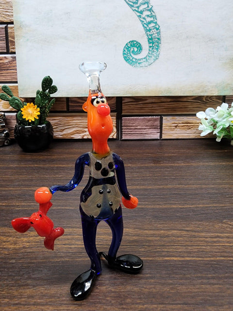 Glass Chef With Lobster Figurine, Collectible Glass Chef, Murano Quality Gift At A Fraction Of The Price, Handcrafted In Ukraine