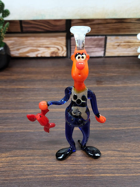 Glass Chef With Lobster Figurine