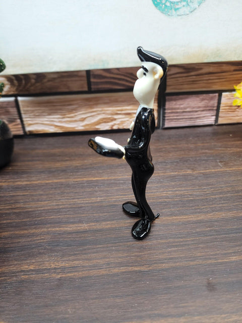 Musical Director Musician With Cello Figurine, Handmade Murano Quality Design - Large