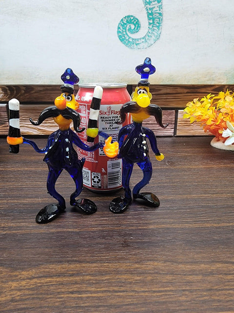 Glass Police Officer With Billy Club Figurine, Collectible Glass Police, Murano Quality Gift At A Fraction Of The Price, Handcrafted In Ukraine