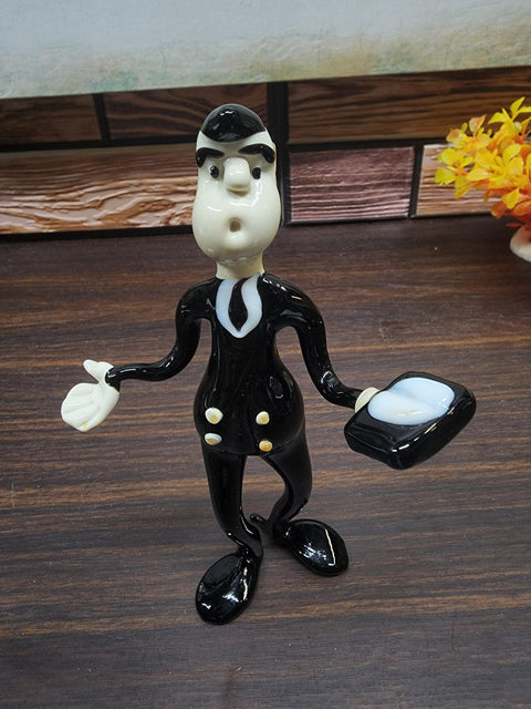 Musical Director Musician With Cello Figurine, Handmade Murano Quality Design - Large