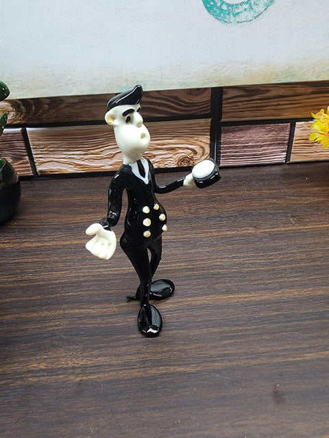 Musical Director Musician With Cello Figurine, Handmade Murano Quality Design - Large