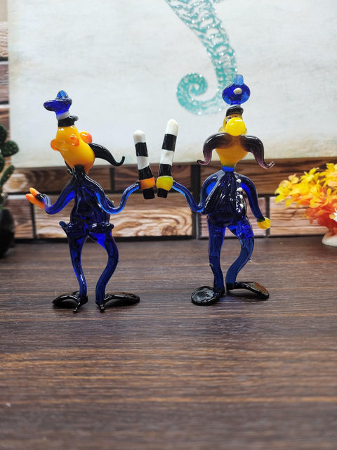 Glass Police Officer With Billy Club Figurine, Collectible Glass Police, Murano Quality Gift At A Fraction Of The Price, Handcrafted In Ukraine