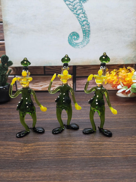 Glass Soldier Saluting Figurine