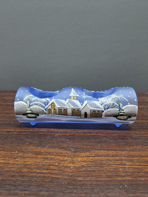 Double Glass Candle Holder