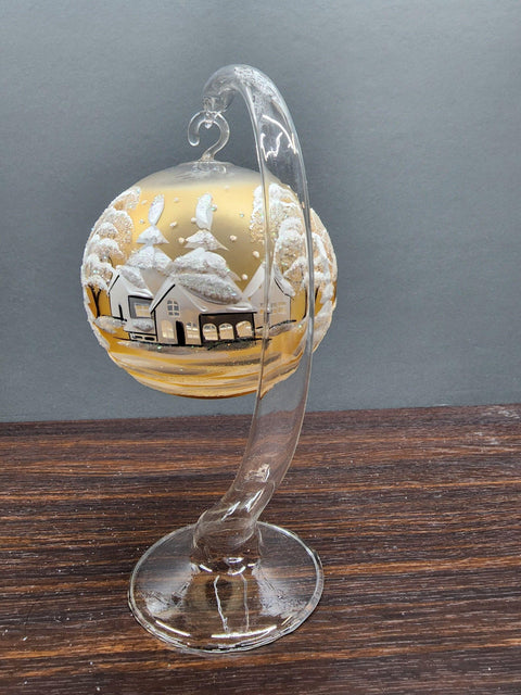 Yellow Terrarium Glass Candle Holder