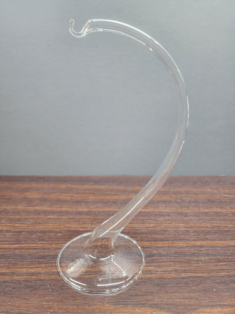 Blue Glass Terrarium Candle Holder, Hand Crafted in Ukraine, White Cabin Winter Wonderland, Wonderful Year Round
