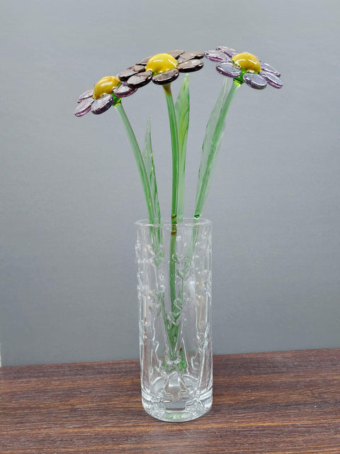 Lavender Glass Daisy - Handcrafted Long Stem Flower