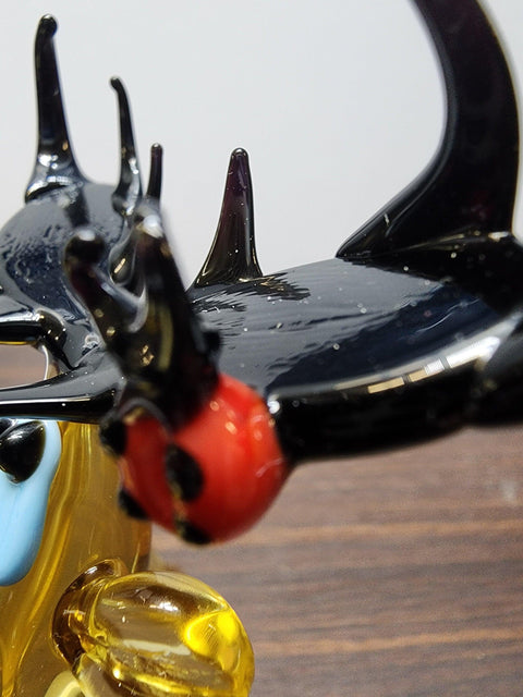 Glass Standing Moose Figurine, Collectible Glass Moose, Murano Quality Gift At A Fraction Of The Price, Handcrafted In Ukraine