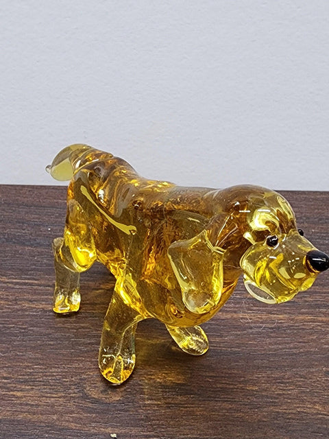 Hound Glass Animal Figurine