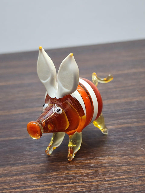 Glass Pig Figurine, Collectible Glass Pig, Murano Quality Gift At A Fraction Of The Price, Handcrafted In Ukraine