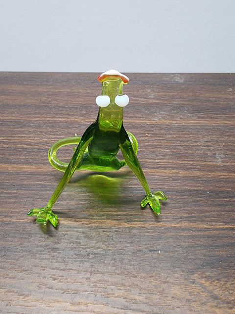 Glass Frog Figurine, Collectible Glass Frog, Murano Quality Gift At A Fraction Of The Price, Handcrafted In Ukraine