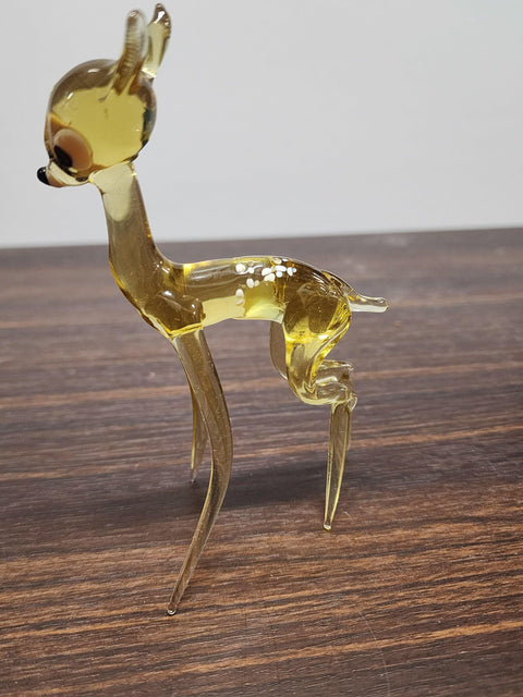 Glass Deer Figurine, Collectible Glass Deer, Murano Quality Gift At A Fraction Of The Price, Handcrafted In Ukraine