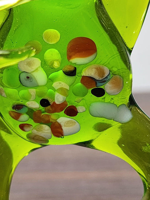 Glass Peace Frog Figurine, Collectible Glass Frog, Murano Quality Gift At A Fraction Of The Price, Handcrafted In Ukraine