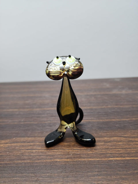 Cat Glass Animal Figurine