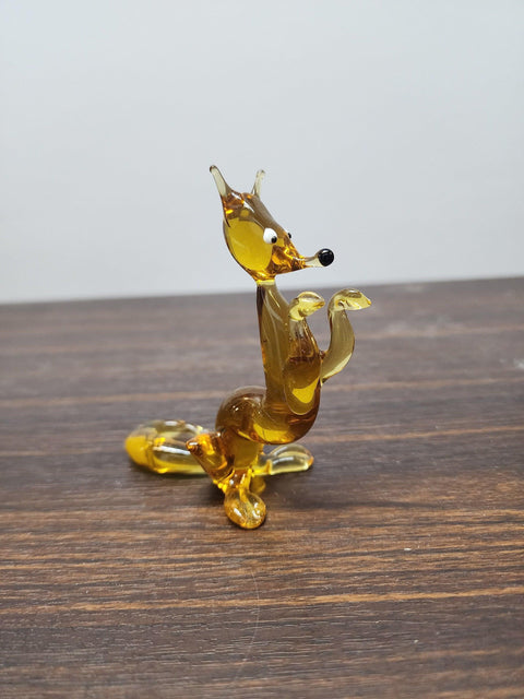 Fox Glass Animal Figurine