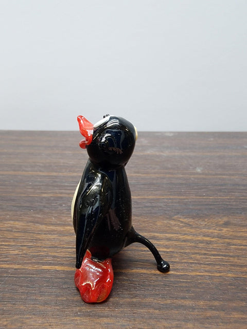 Glass Penguin with Snowball Figurine, Collectible Glass Penguin, Murano Quality Gift At A Fraction Of The Price, Handcrafted In Ukraine