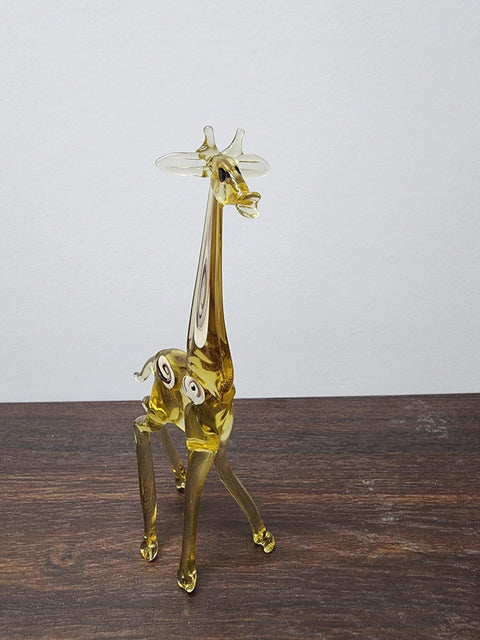 Giraffe Glass Animal Figurine