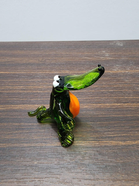 Glass Alligator Figurine, Collectible Glass Alligator, Murano Quality Gift At A Fraction Of The Price, Handcrafted In Ukraine