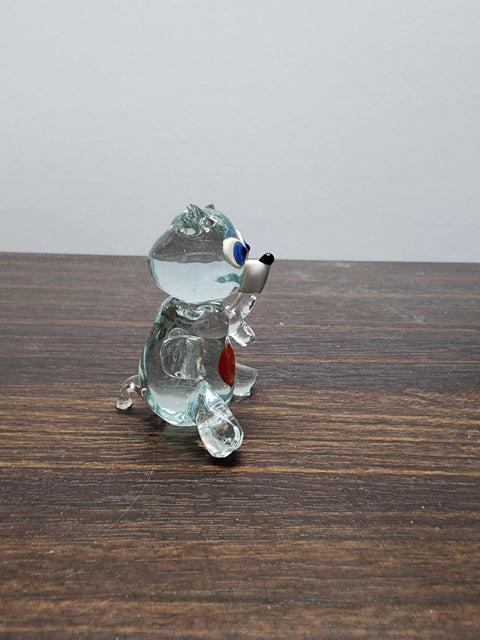 Glass Teddy Bear Figurine, Collectible Glass Teddy Bear, Murano Quality Gift At A Fraction Of The Price, Handcrafted In Ukraine