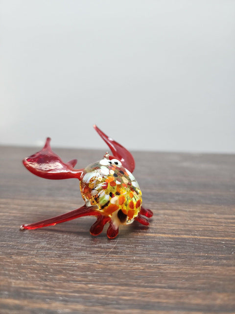 Glass Crab Figurine, Collectible Glass Crab, Murano Quality Gift At A Fraction Of The Price, Handcrafted In Ukraine