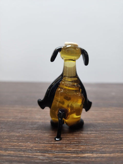 Naturally Colored Glass Figurine - Handcrafted - Sheep Design