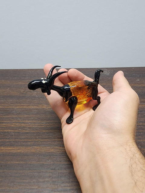 Glass Goat Figurine, Collectible Glass Goat, Murano Quality Gift At A Fraction Of The Price, Handcrafted In Ukraine