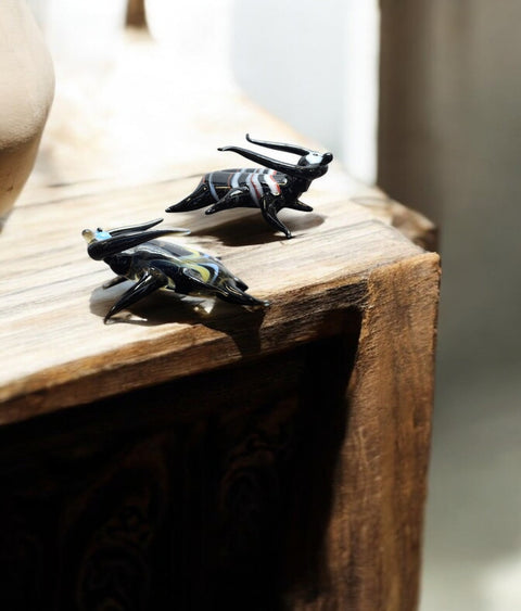 Glass Beetle Figurine, Collectible Glass Beetle, Murano Quality Gift At A Fraction Of The Price, Handcrafted In Ukraine