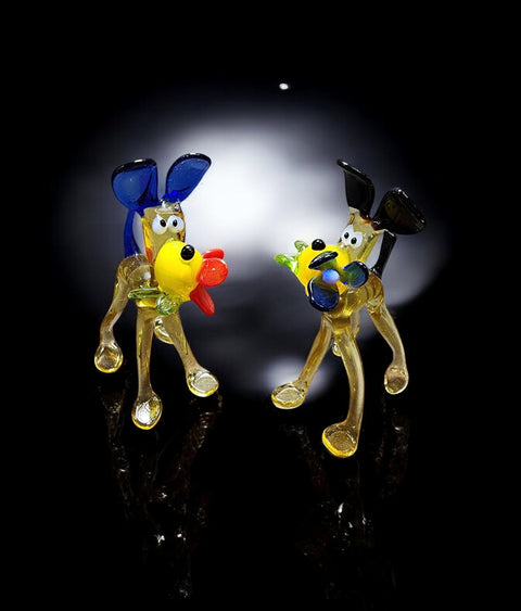 Glass Dog Figurine