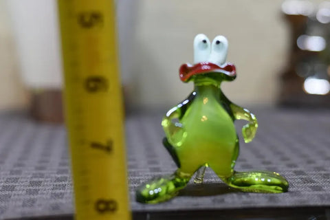 Glass Frog Figurine, Collectible Glass Frog, Murano Quality Gift At A Fraction Of The Price, Handcrafted In Ukraine