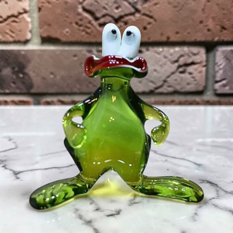 Glass Frog Figurine, Collectible Glass Frog, Murano Quality Gift At A Fraction Of The Price, Handcrafted In Ukraine