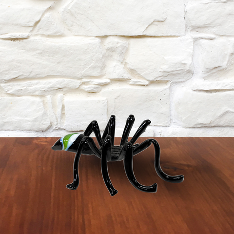 Glass Spider Figurine, Hand Made In Ukraine Using Traditional Lampworking Technique, Naturally Colored Glass, Murano Quality Gift