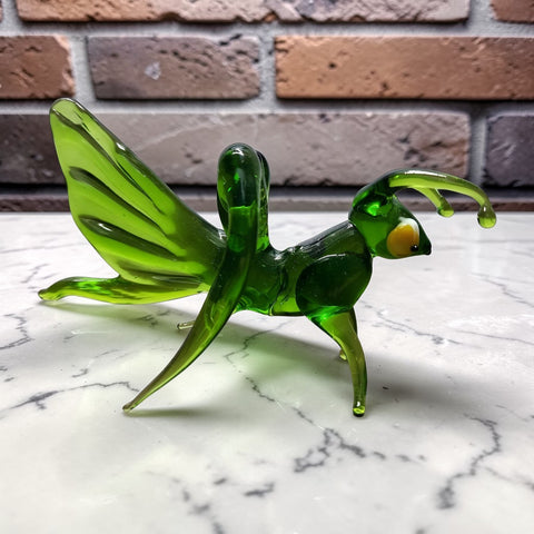Glass Grasshopper Figurine, Collectible Glass Grasshopper, Murano Quality Gift At A Fraction Of The Price, Handcrafted In Ukraine