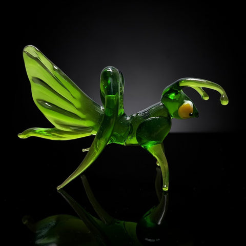 Glass Grasshopper Figurine, Collectible Glass Grasshopper, Murano Quality Gift At A Fraction Of The Price, Handcrafted In Ukraine