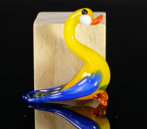 Glass Goose Figurine, Handmade Murano Quality Design - Small