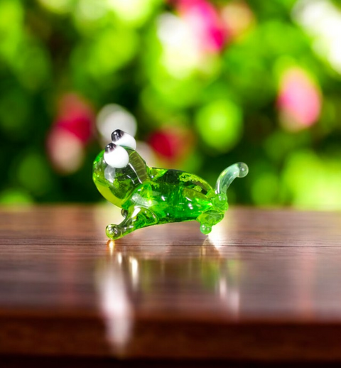 Glass Frog Figurine, Handmade Murano Quality Design - Small