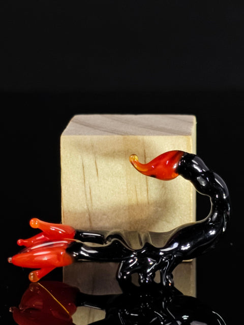 Glass Scorpion Figurine, Handmade Murano Quality Design - Small