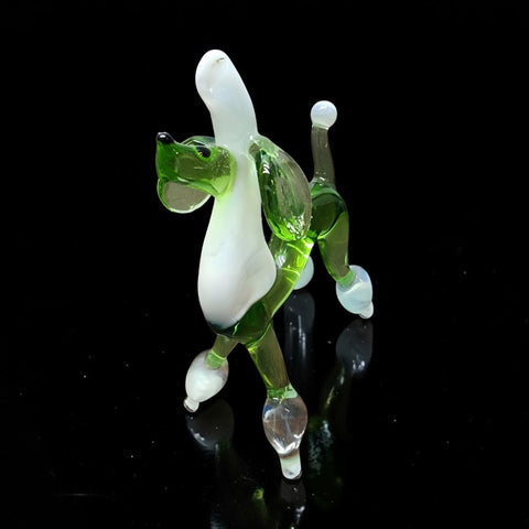 Glass Poodle Figurine, Collectible Glass Poodle, Murano Quality Gift At A Fraction Of The Price, Handcrafted In Ukraine