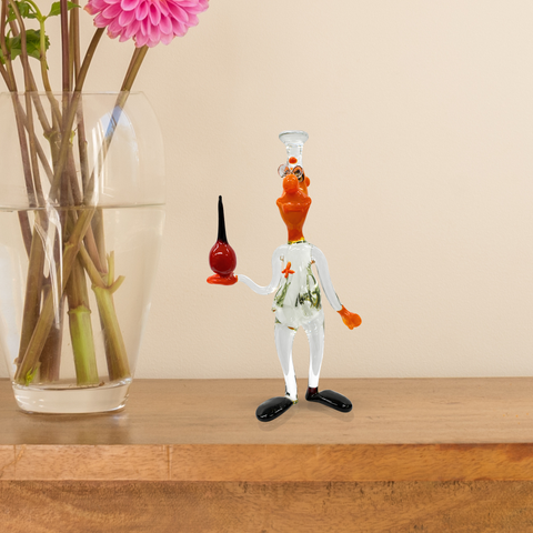 Glass Doctor With Bulb Syringe Figurine, Collectible Glass Doctor, Murano Quality Gift At A Fraction Of The Price, Handcrafted In Ukraine