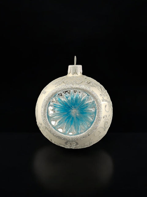Silver Blown Glass Ornament - Silver Reflector